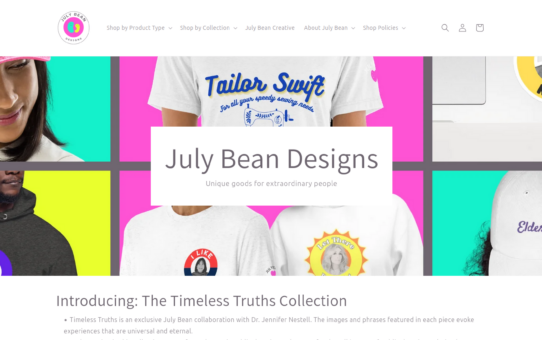New Dr. Jen Merchandise Website.